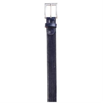 Navy Authentic Genuine Skin Italian Genuine Eel Belt-