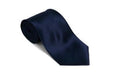 Navyblue 100% Silk Solid Necktie With Handkerchief -Men'S Neck Ties - Mens Dress Tie - Trendy Mens Ties