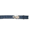 Real Authentic Skin Navy Blue All-Over Genuine Crocodile Backstrap Buckle Cinturon De Cocodrilo