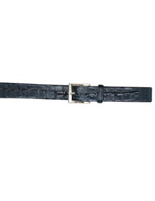 Real Authentic Skin Navy Blue All-Over Genuine Crocodile Hornback Cinturon De Cocodrilo