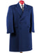Navy Blue Double Breasted Overcoat ~ Long Men's Dress Topcoat -  Winter coat Full Length