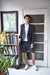 Navy Blue Suit - Navy Suit Navy White Dot Two Buttons Side Vents Summer Suit