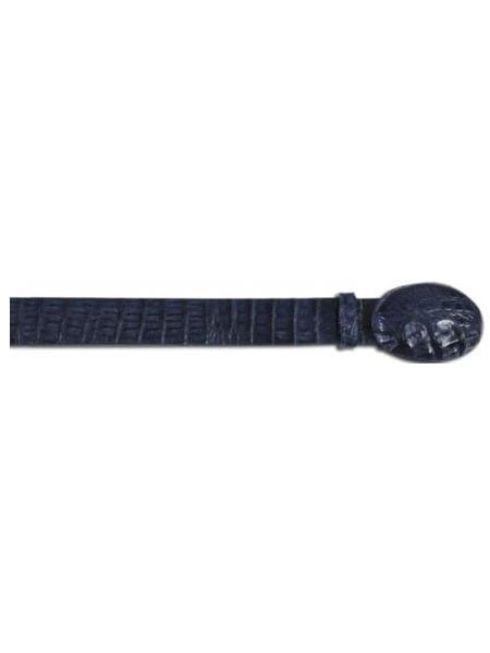 Los Altos NAVY All-Over Genuine Crocodile ~ World Best Alligator ~ Gator Skin Belly Cinturon De Cocodrilo