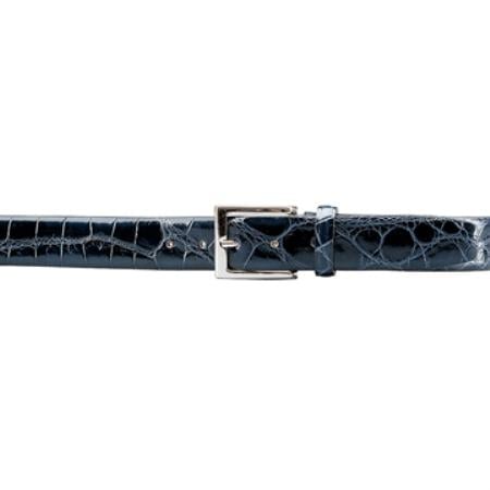 Blue Jean caiman ~ World Best Alligator ~ Gator Skin Belt main image 1
