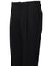 Men's Navy Stylish Pleated Atticus Classic Fit Wool Pant unhemmed unfinished bottom