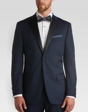 Navy Blue ~ Midnight Slim Fit Tuxedo + Tuxedo Shirt & Bow Tie