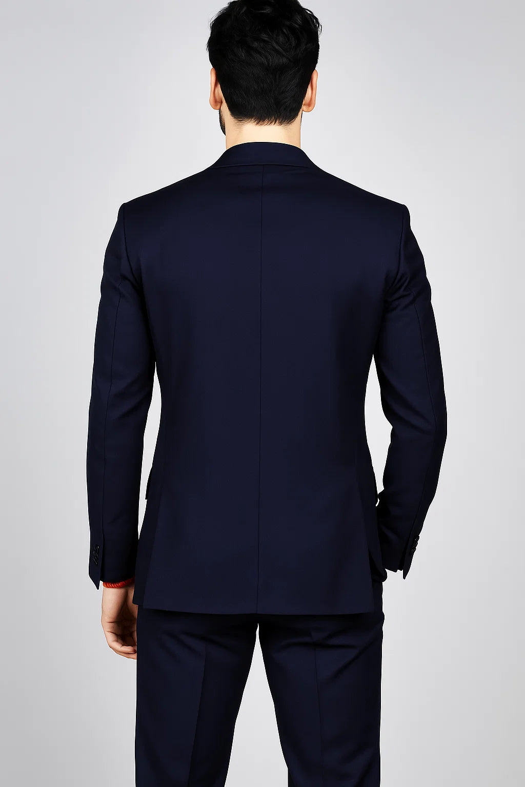 Navy-Three Button Suit 
