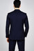 Classic Fit - 100% Navy Suit - Three Button Vested Suit - Athletic Fit - 100% Percent Wool Fabric Suit - Worsted Wool Business Suit