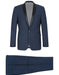 Mens 1 Button Shawl Lapel Wedding | Prom Tuxedo in Navy Blue