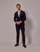 Mens Linen Suit For Beach Wedding - Summer Slim Suit in Navy
