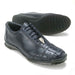 Mens Exotic Sneakers - Alligator Sneakers By Brand  in Color Navy Blue