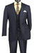 Mens Two Button Vinci Navy Suit