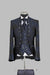 Victorian Tuxedo - Tail Coat - 1920s Regency period - Mandarin Suit in Color Navy