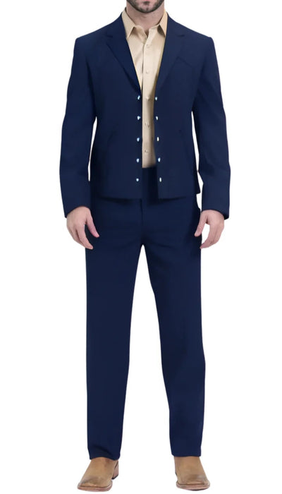 Traje Vaquero Sstilo Chalino Para Hombre Black Brown Navy Tan Gray