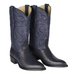 Lizard Cowboy Boots J-Toe Navy Blue