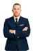 Dark Navy Wide Pinstripe 2 Button Men's Suit - Dark Blue Suit