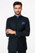 Mandarin Collar Tuxedo - Mandarin Tuxedo - No Collar Suit - Navy Blue Suit