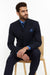 Mandarin Collar Tuxedo - Mandarin Tuxedo - No Collar Suit - Navy Blue Suit