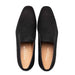 Notte Black Glass Suede Slip On Shoes By Mezlan Made In Spain Brand
