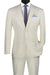 Graduation Suit - Men's Slim Fit Shiny Paisley Prom & Wedding Suit in Ivory