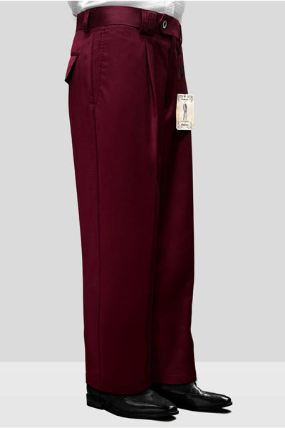 slim fit dress slacks Slim Fit Red Men's Trousers – HolloMen main image 0