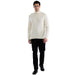 MENS OFF-WHITE PULLOVER TURTLENECK SWEATER