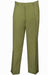Mens Classic Fit Single Pleat Dress Slacks in Khaki