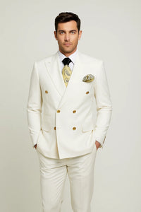 Off-White Double-Breasted Suit