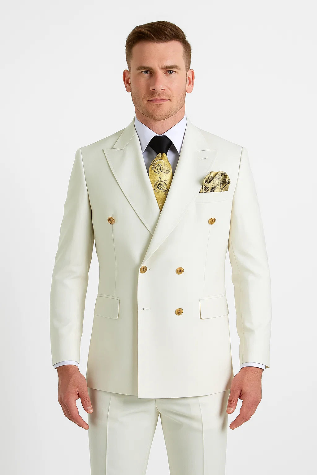 Cream Prom Suits for Men