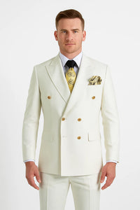 Off-White Double-Breasted Suit