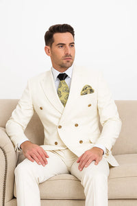 Off-White Double-Breasted Suit