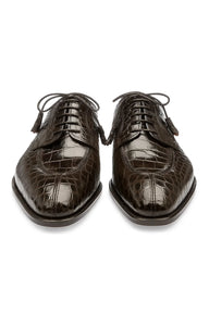 Oilve Gator Skin Belly Split Toe Italian Style Shoe