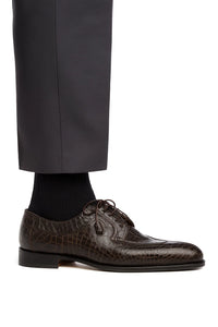 Oilve Gator Skin Belly Split Toe Italian Style Shoe