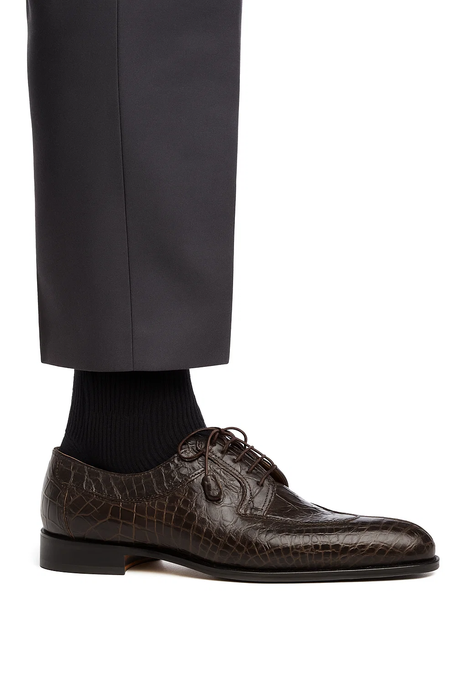 Oilve Gator Skin Belly Split Toe Italian Style Shoe