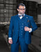 Old School Suit - 1920 Suit - Vintage Suit - Old Fashion Style Sapphire 1 Button Wide Leg Pants Suit