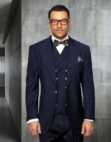 Old School Suit - 1920 Suits - Vintage Suit - Old Fashion Style 1 Button Wide Leg Pants Or Flat Front Pants Suit - Ticket Pocket