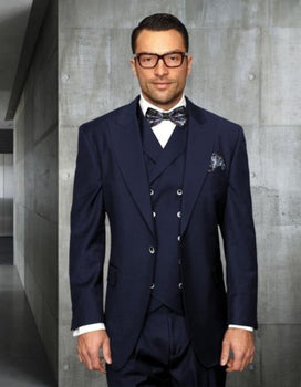 Old School Suit - 1920 Suits - Vintage Suit - Old Fashion Style 1 Button Wide Leg Pants Or Flat Front Pants Suit - Ticket Pocket