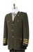 Canto Men's Olive Military Style Pocket Fashion Suit