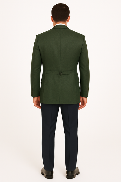 Olive Peaky Green 3 Piece Tweed Men'S Suit