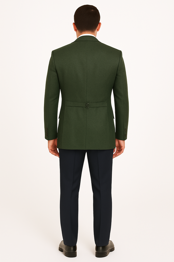 Olive Peaky Green 3 Piece Tweed Men'S Suit