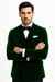 Olive Double Breasted Velvet Blazer - Velvet Sport Coat