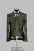 Victorian Tuxedo - Tail Coat - 1920s Regency period - Mandarin Suit in Color Olive Green