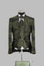 Victorian Tuxedo - Tail Coat - 1920s Regency period - Mandarin Suit in Color Olive Green