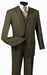 Mens Two Button Vinci Olive Suit