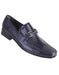 Men's Navy Genuine Teju Lizard Skin Slip-On By Los Altos Boots