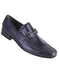 Men's Navy Genuine Teju Lizard Skin Slip-On By Los Altos Boots