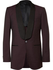 Slim Fit Black and Burgundy ~ Maroon Suit ~ Wine ~ Tuxedo For Mens