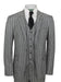 Grey and Black Stripe Vested Suit