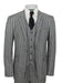 Grey and Black Stripe Vested Suit
