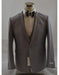 Men's Grey 1 Button Peak Lapel Vested suit Peak Lapel 3 Piece Suits Slim Fit Tapper Cut